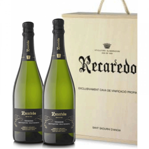 Recaredo Terrers Brut Nature Caja de madera 2 Botellas