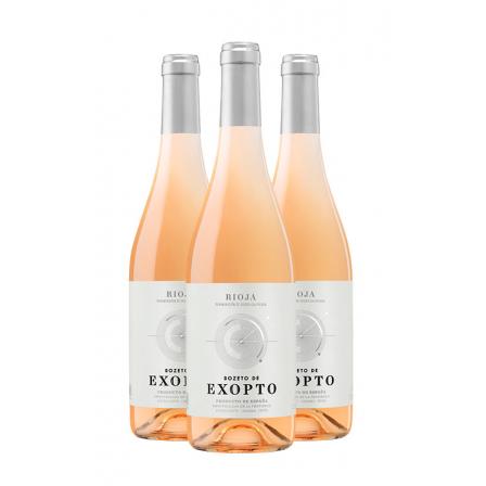 3 X Bozeto de Exopto Rosado